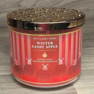 Bath & Body Works Scented Candle Winter Candy Apple 3 Wick 4.5 Oz